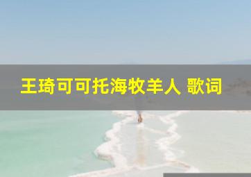 王琦可可托海牧羊人 歌词